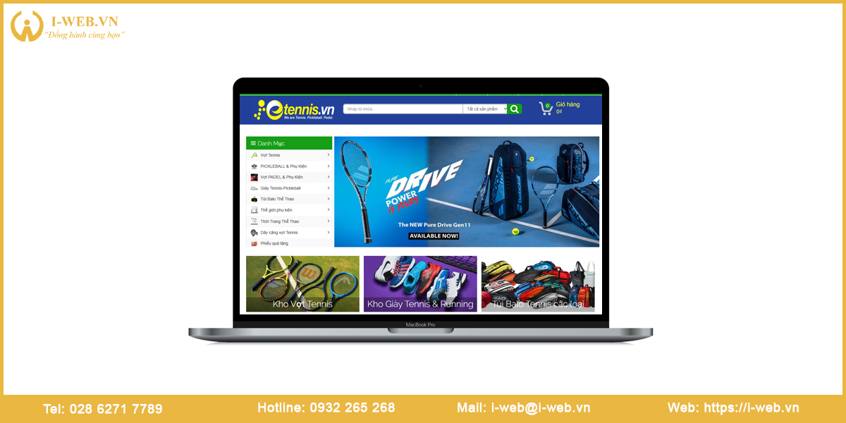 Mẫu web đồ thể thao