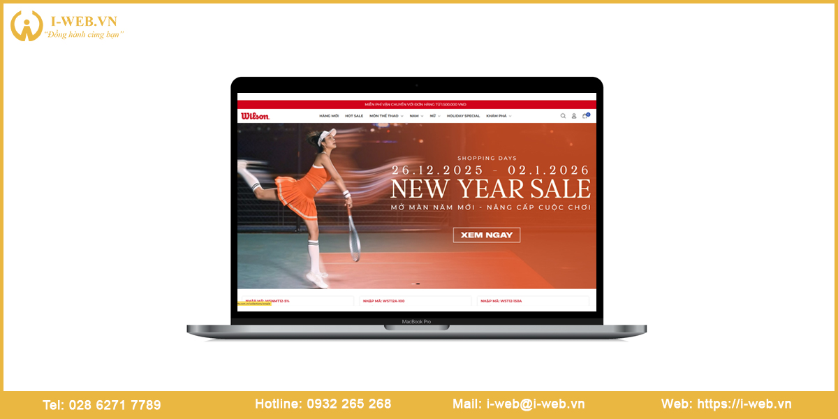 Mẫu web đồ thể thao