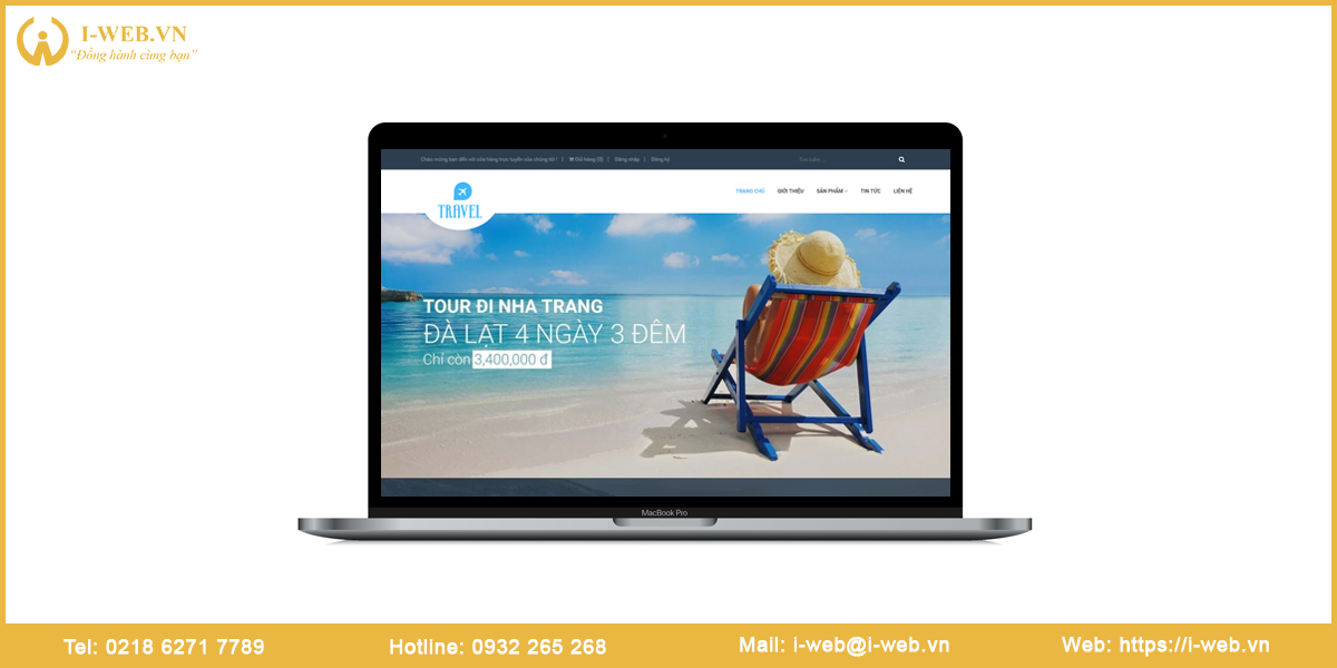 Mẫu thiết kế web du lịch