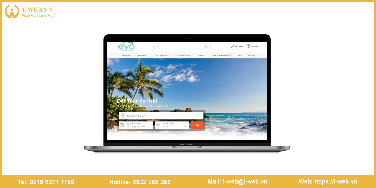 Mẫu thiết kế web du lịch