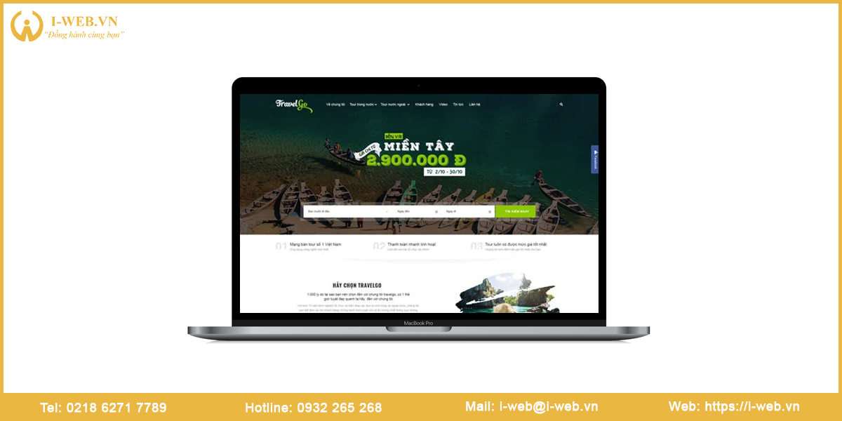 Mẫu thiết kế web du lịch