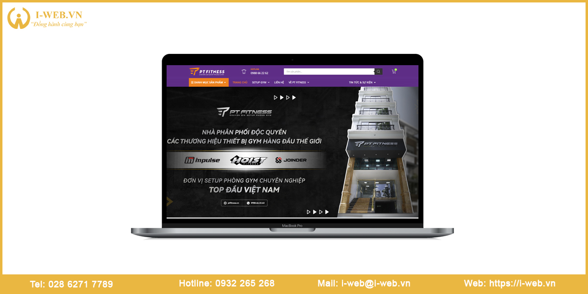 Mẫu website fitness