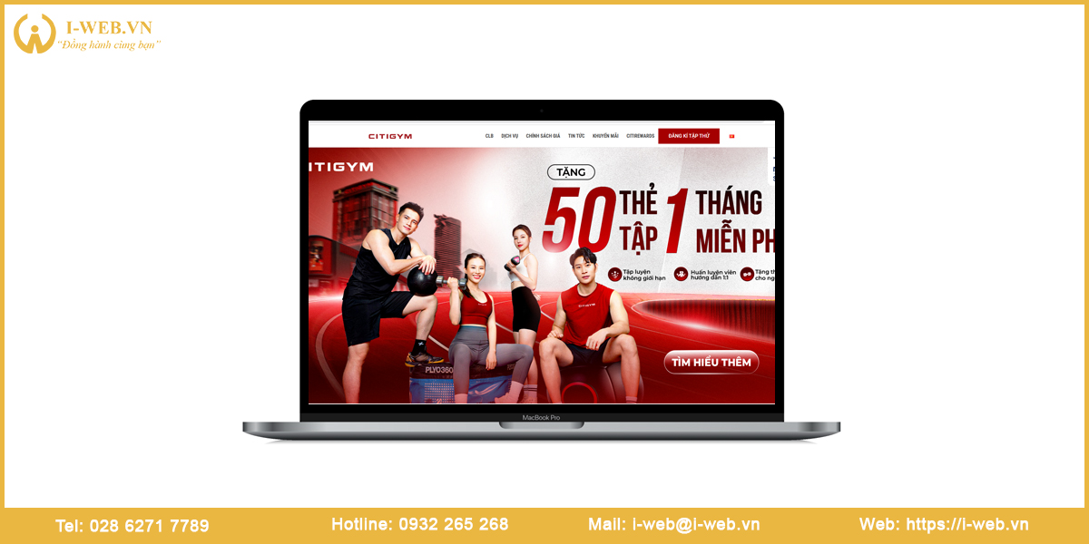 Mẫu website fitness