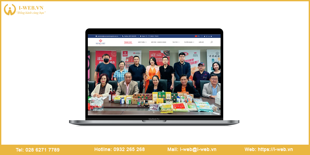 Mẫu website gia công oem