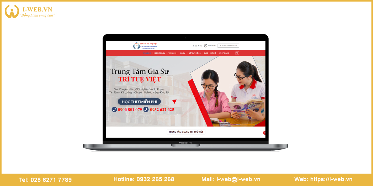 Mẫu web gia sư