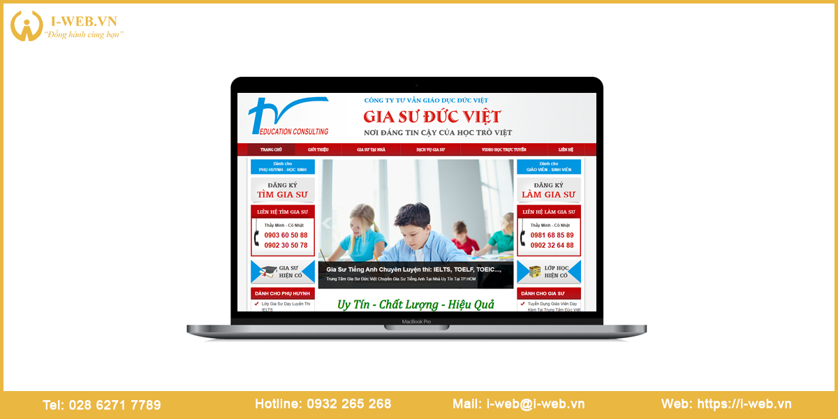 Mẫu web gia sư
