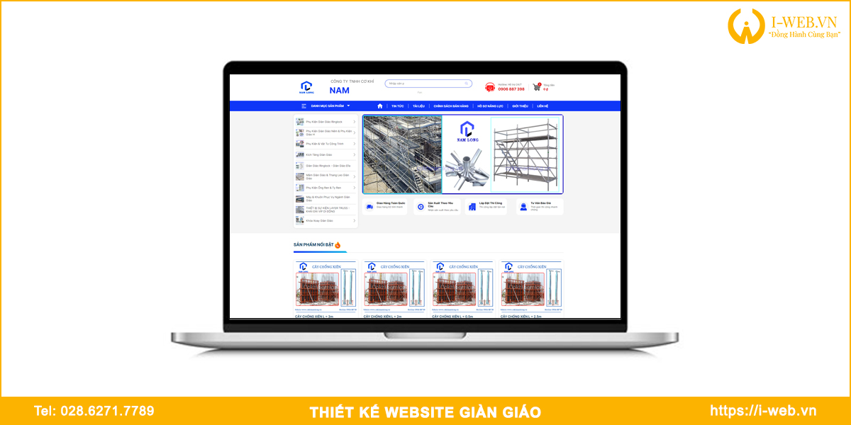 Mẫu web giàn giáo