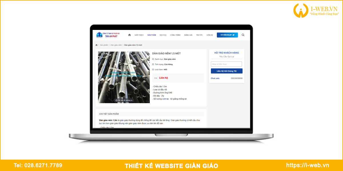 Mẫu web giàn giáo