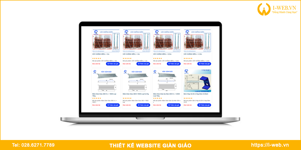 Mẫu web giàn giáo