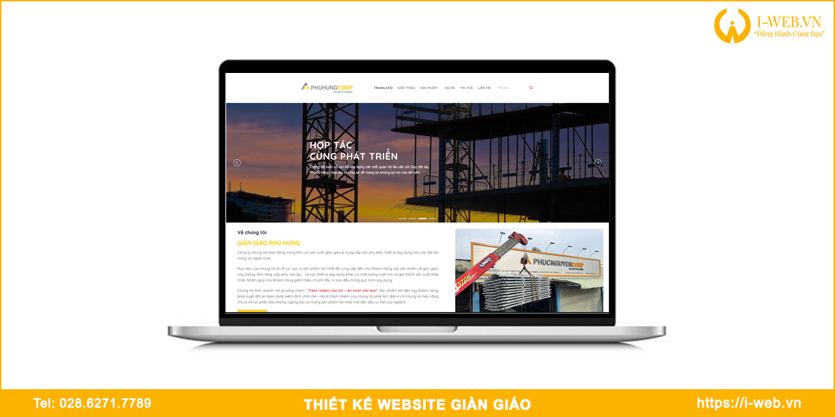 Mẫu web giàn giáo