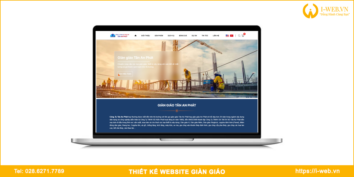 Mẫu web giàn giáo