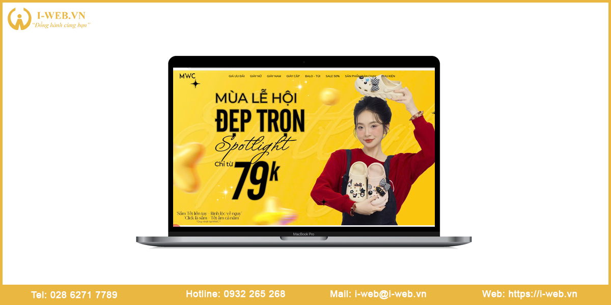 Mẫu website giày dép