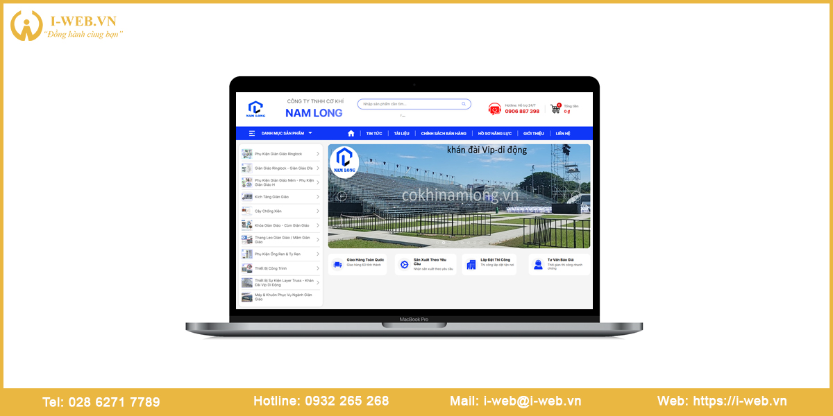 Mẫu thiết kế website Hậu Giang