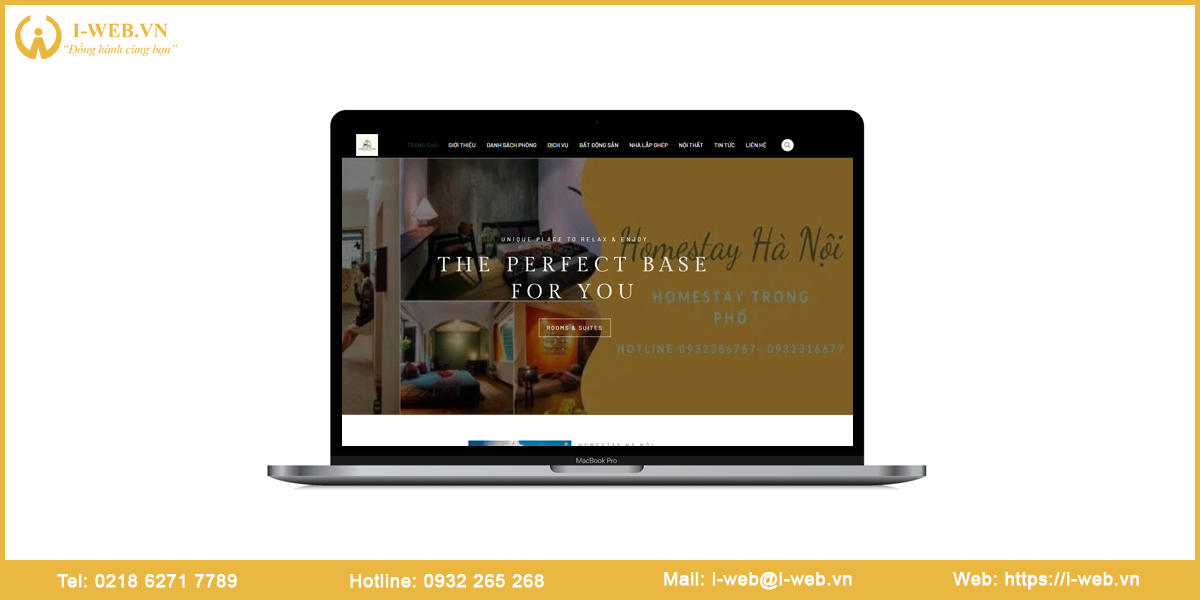 Mẫu thiết kế web homestay