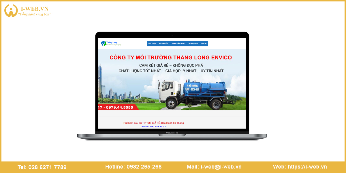 Mẫu web hút hầm cầu