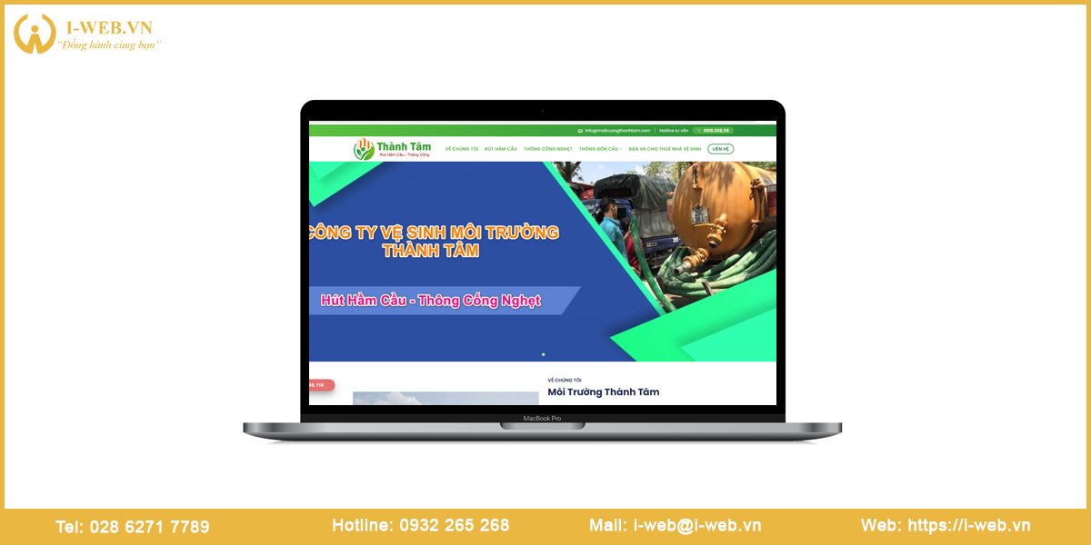 Mẫu web hút hầm cầu