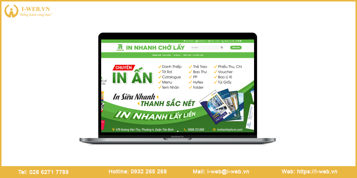Mẫu web in ấn