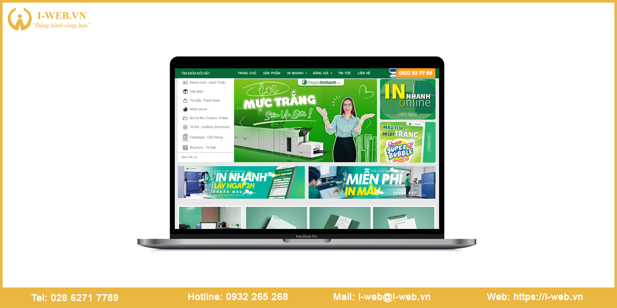 Mẫu web in ấn