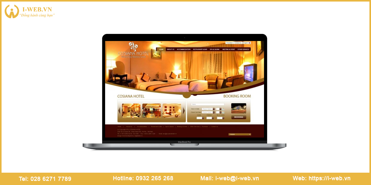 Mẫu thiết kế web khách sạn