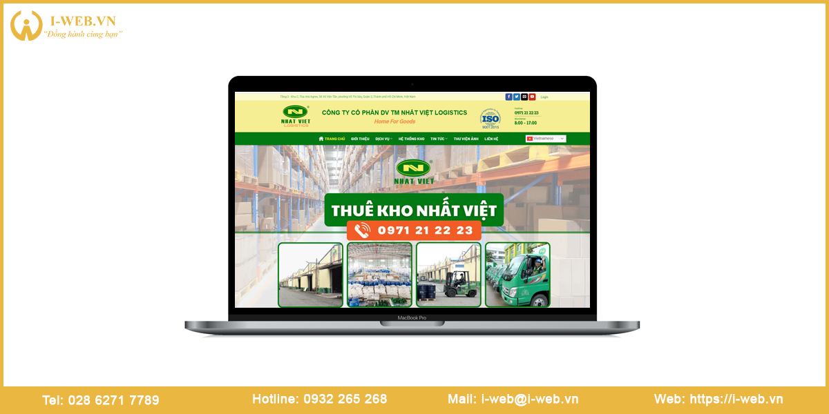 Mẫu web kho bãi nhà xưởng
