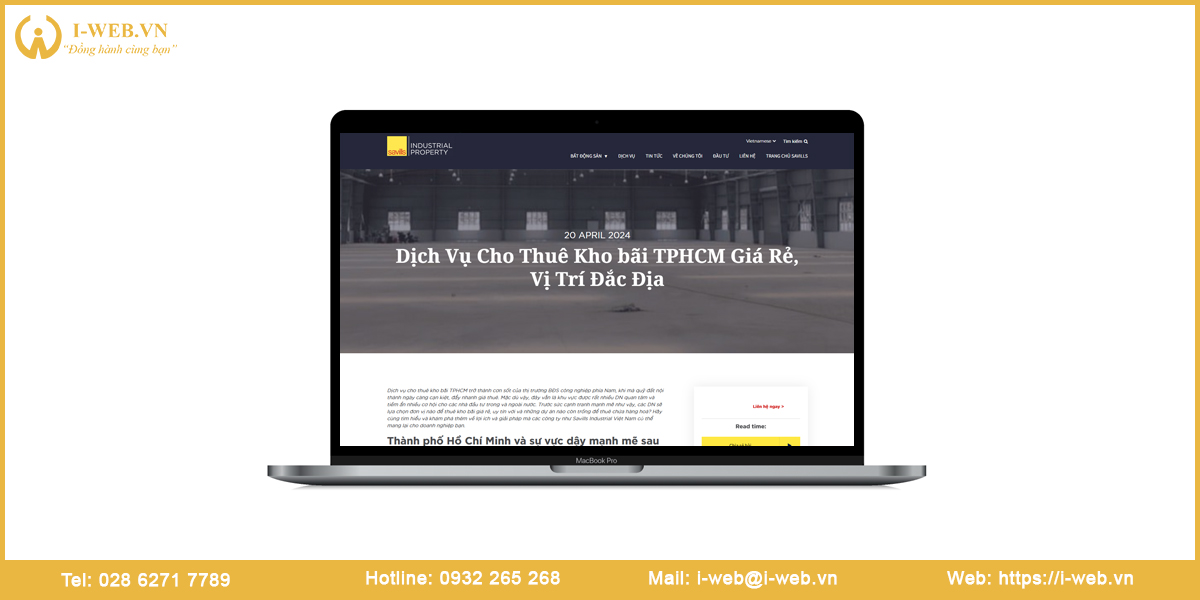 Mẫu web kho bãi nhà xưởng
