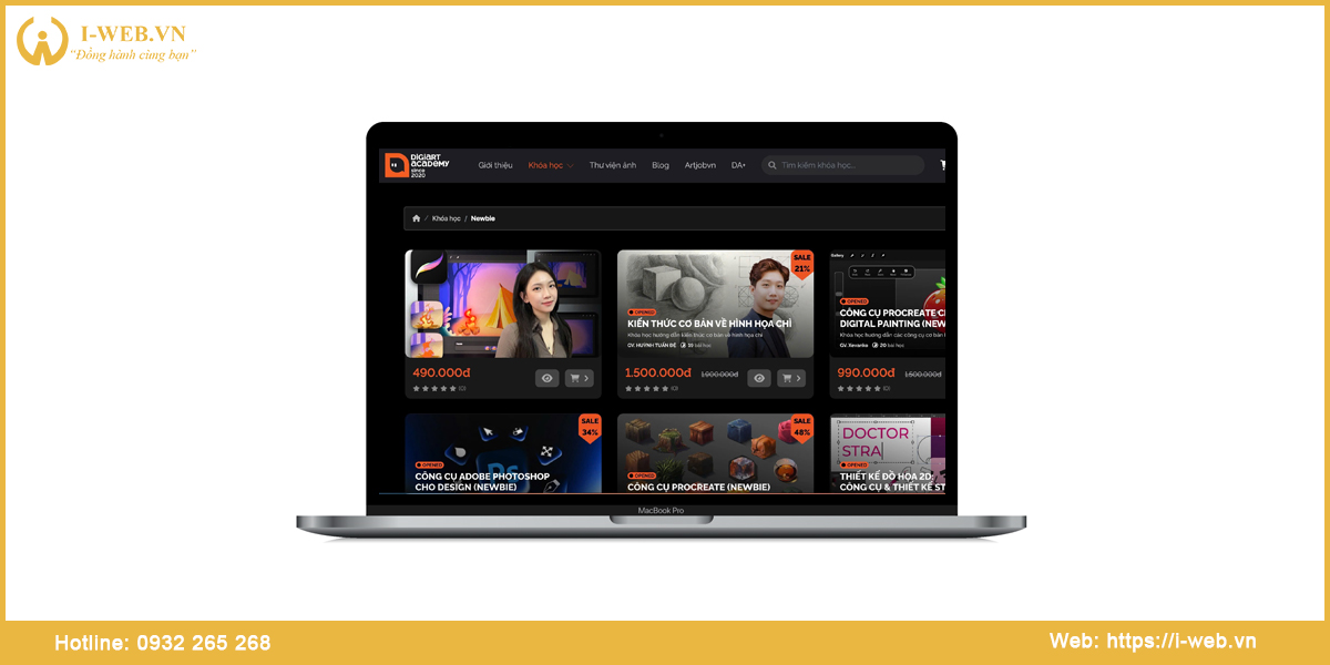 Mẫu web bán khóa học