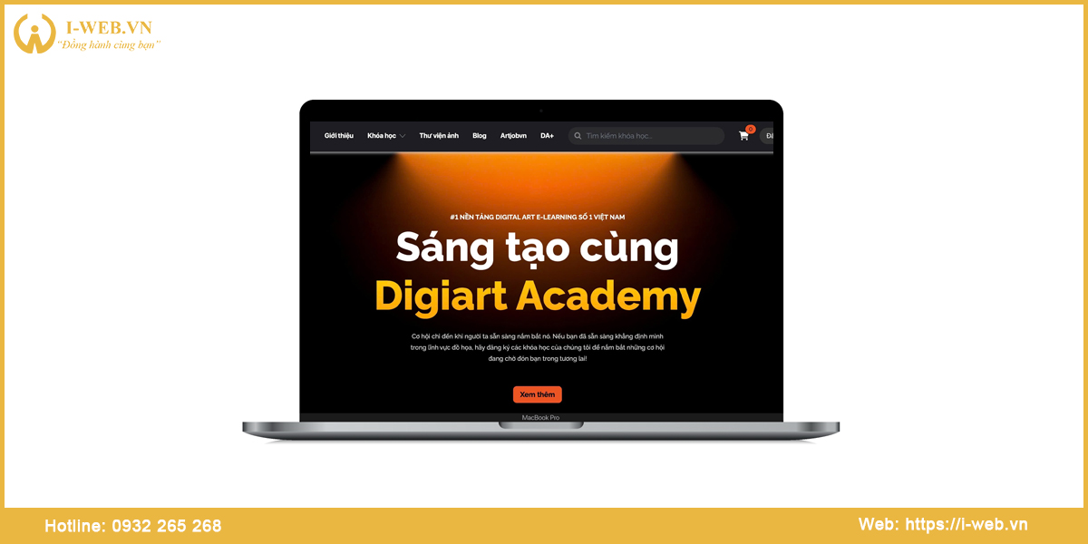 Mẫu thiết kế web bán khóa học