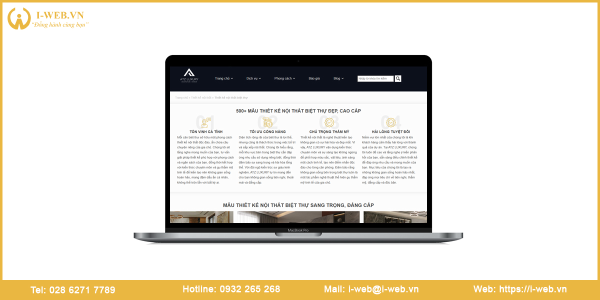 Mẫu website kiến trúc