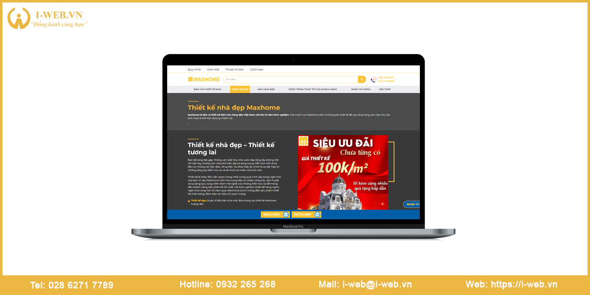Mẫu website kiến trúc