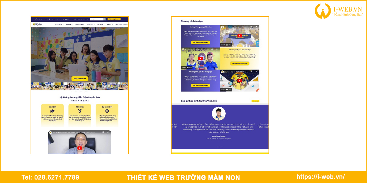 Mẫu web mầm non