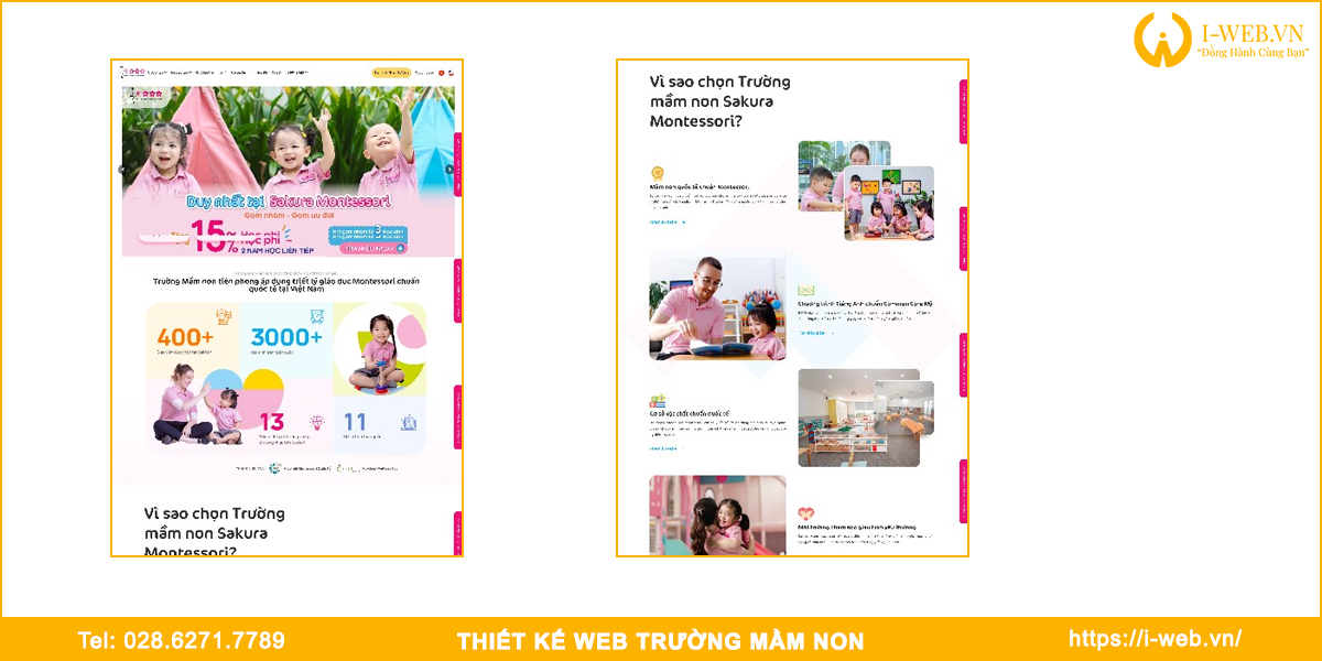 Mẫu web mầm non