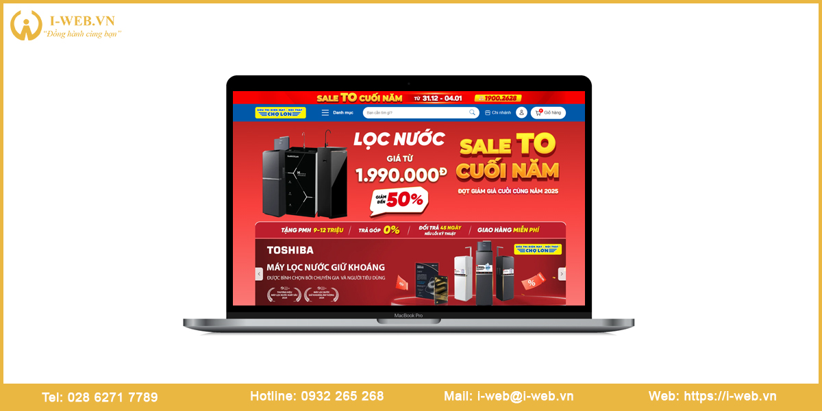 Mẫu web máy lọc nước