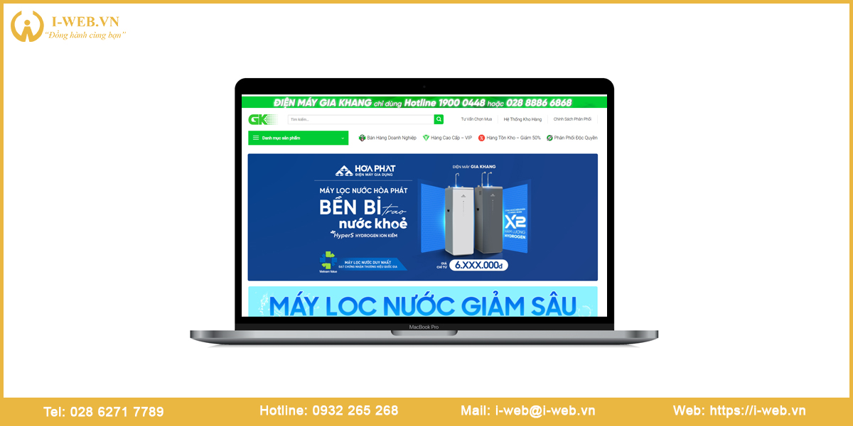 Mẫu web máy lọc nước