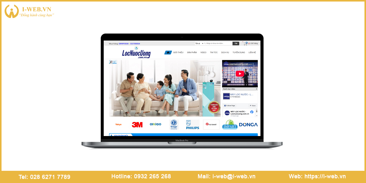 Mẫu web máy lọc nước