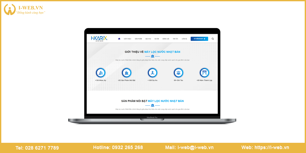 Mẫu web máy lọc nước