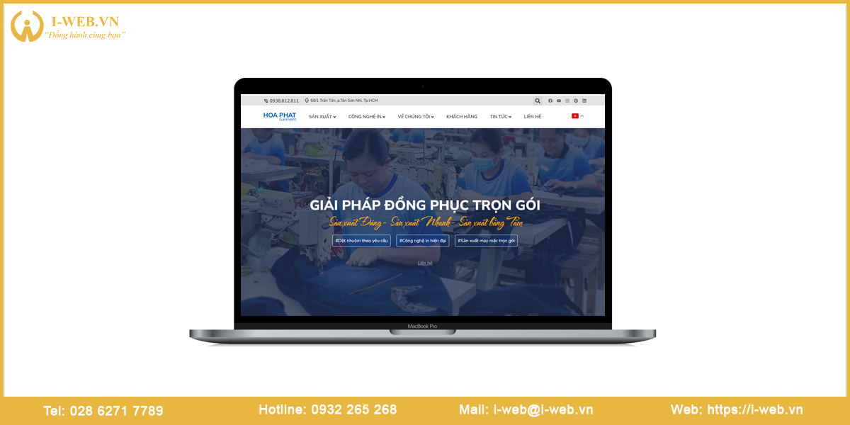 Mẫu web may mặc
