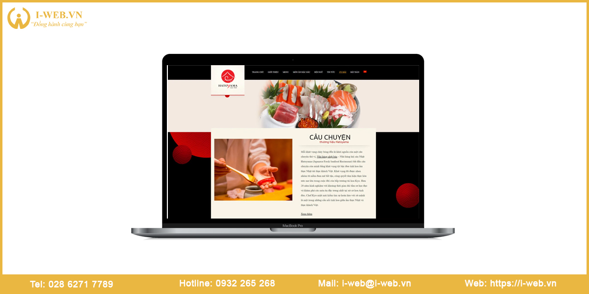 Mẫu thiết kế web nhà hàng