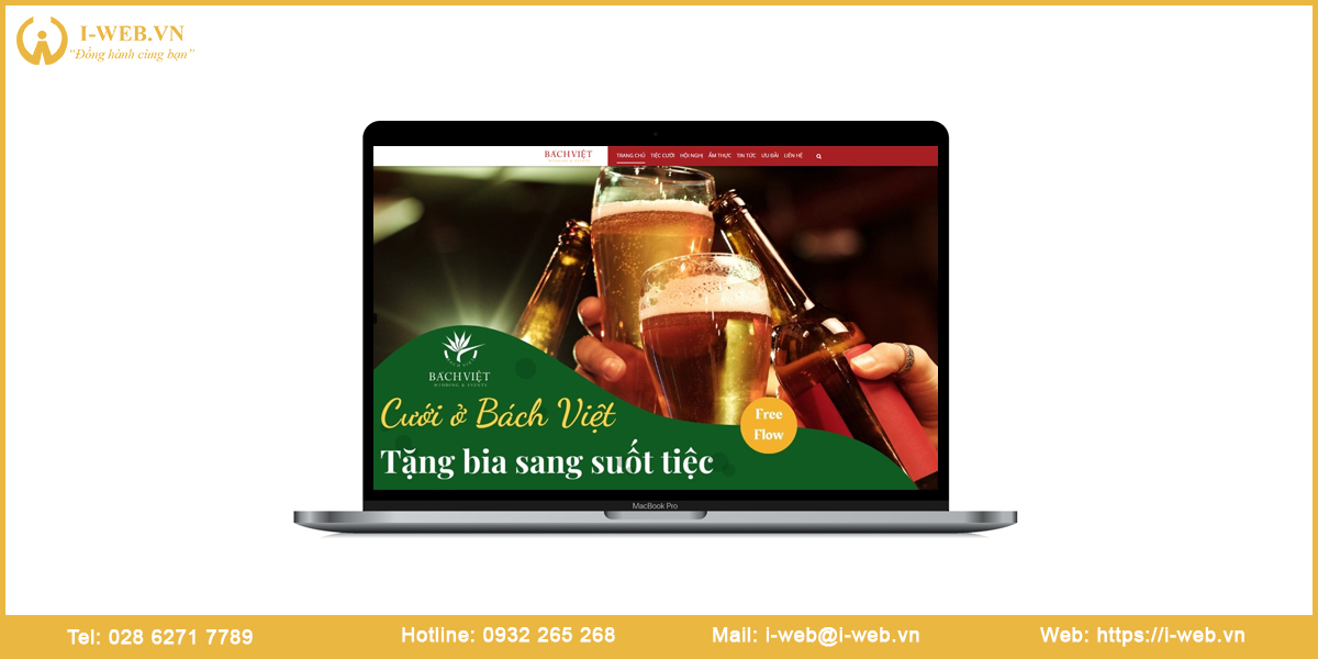 Mẫu web nhà hàng tiệc cưới