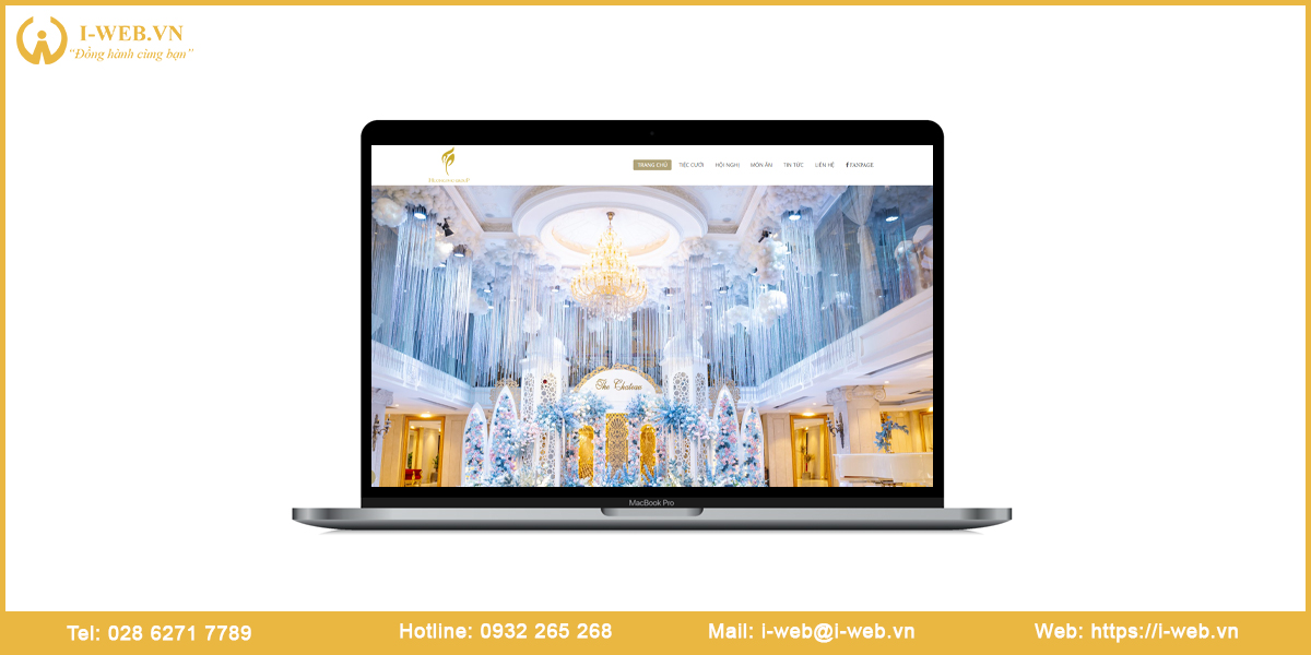 Mẫu web nhà hàng tiệc cưới
