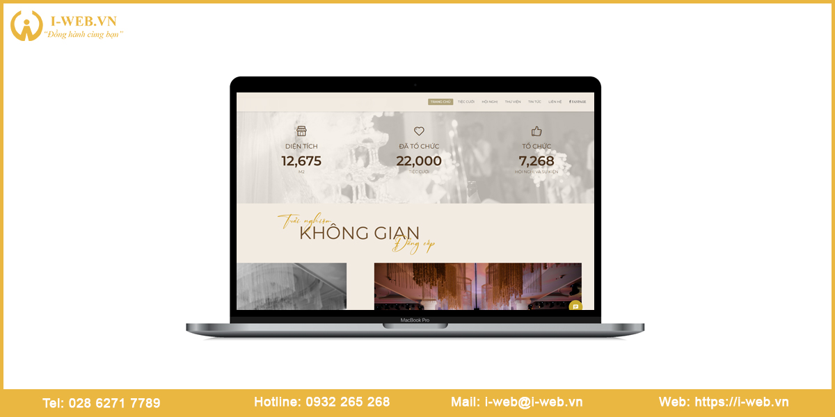 Mẫu web nhà hàng tiệc cưới