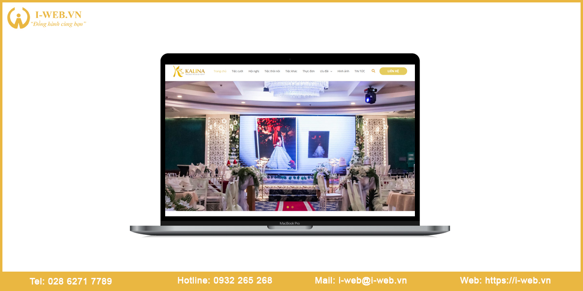 Mẫu web nhà hàng tiệc cưới
