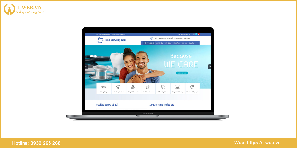 Mẫu thiết kế web nha khoa