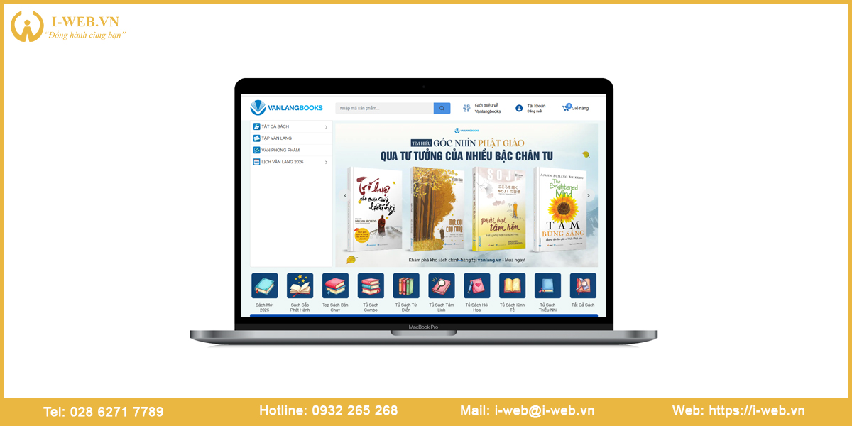 Mẫu web nhà sách