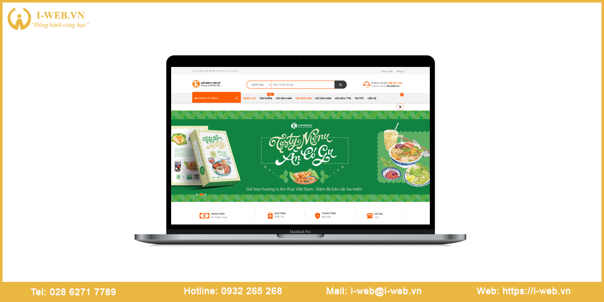 Mẫu web nhà sách