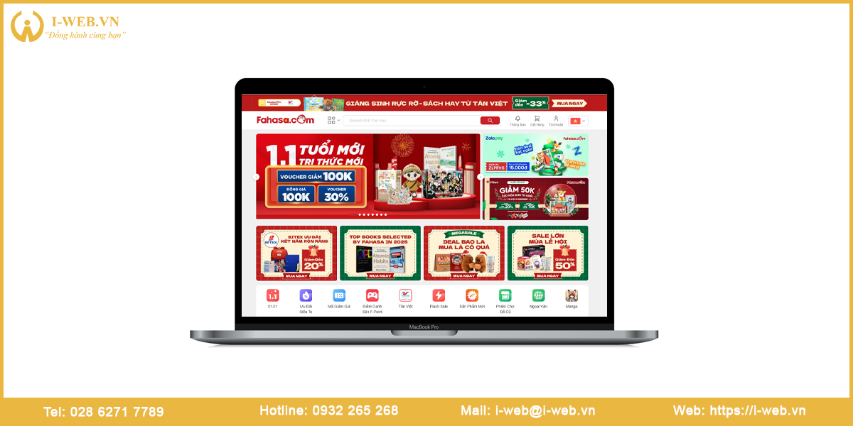 Mẫu web nhà sách