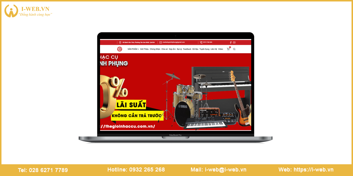 Mẫu web nhạc cụ