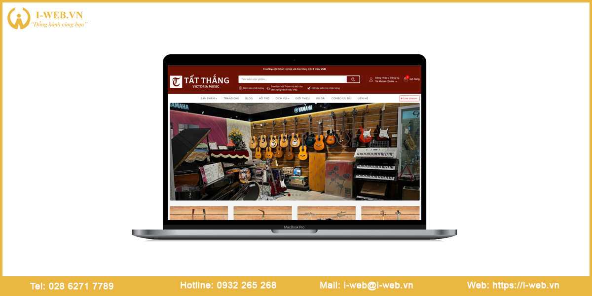 Mẫu web nhạc cụ