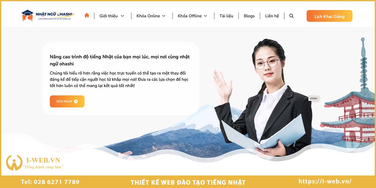 Mẫu web Nhật Ngữ