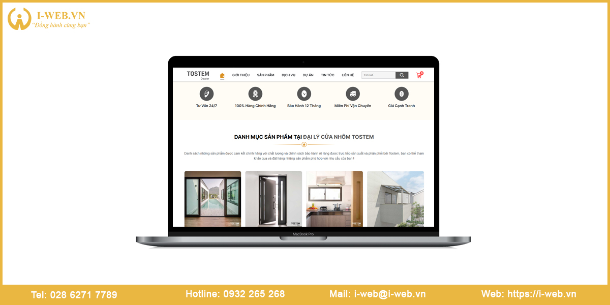 Mẫu web nhôm kính