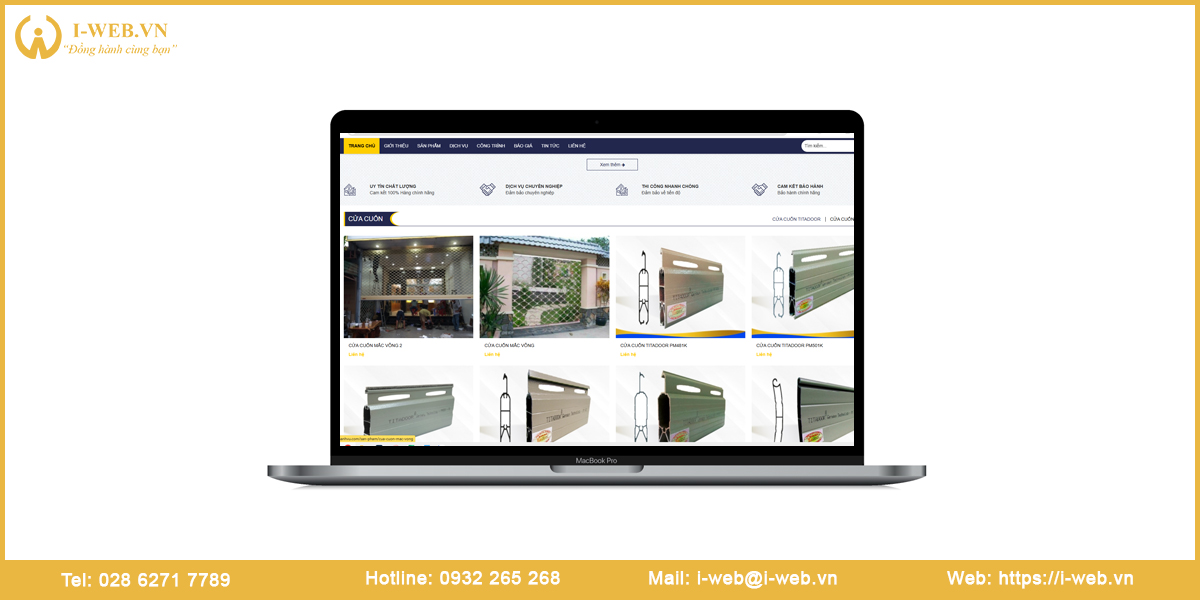 Mẫu web nhôm kính